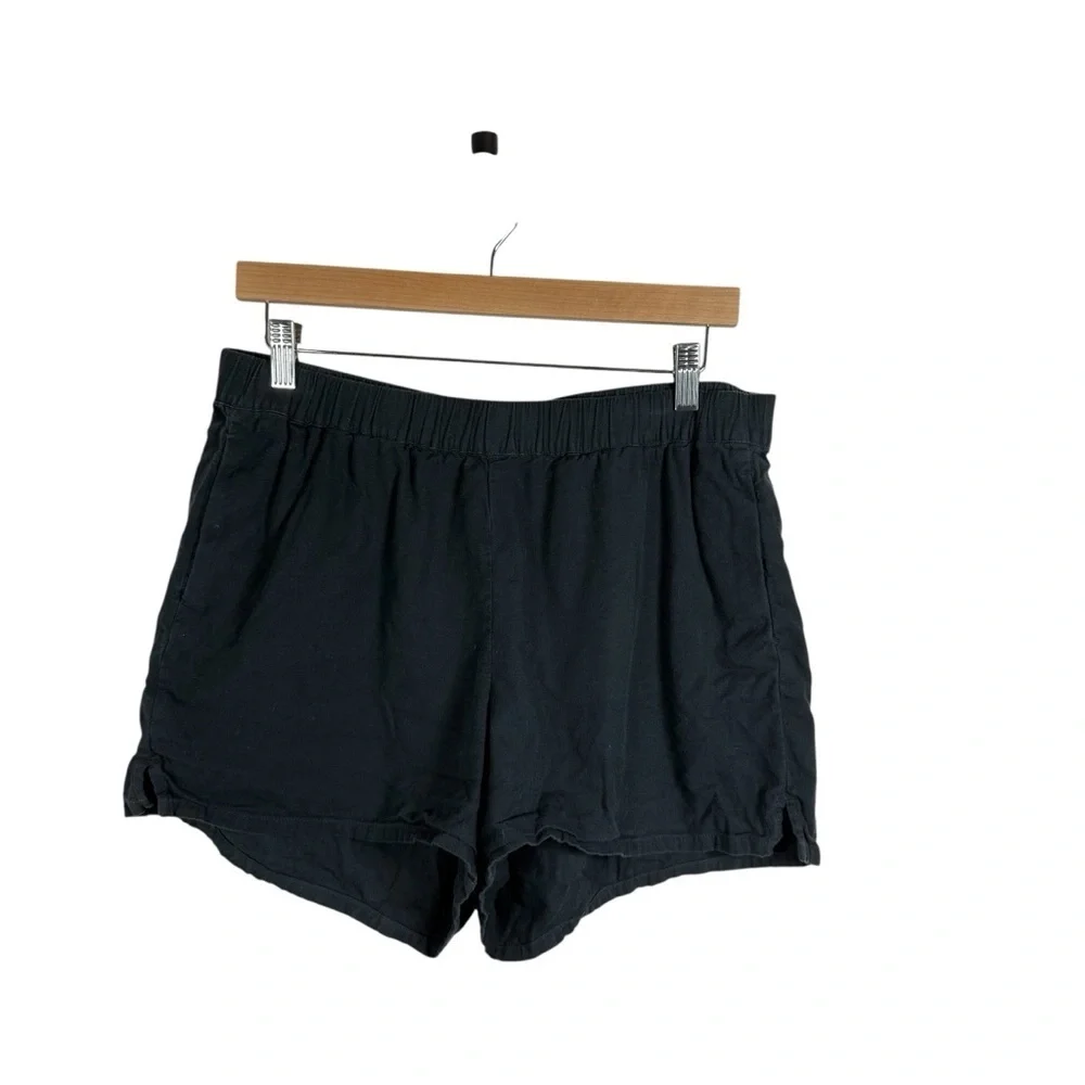 Madewell Women’s High Rise Pull On Shorts in Black Size L - Picture 7 of 14